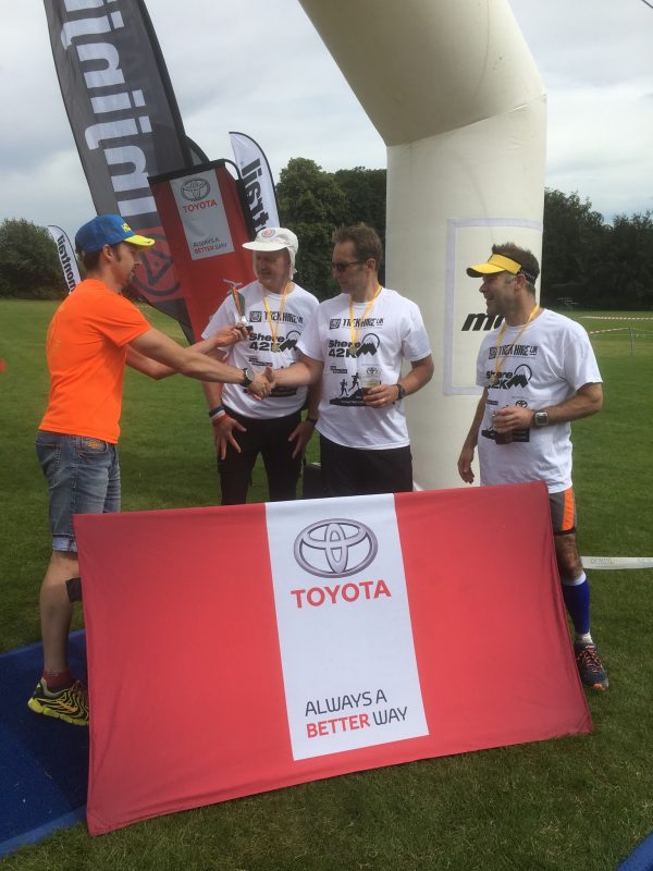 Presenting prizes at the Shere 42k
