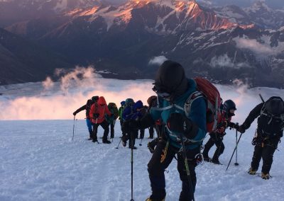 Summit night on Elbrus 2018